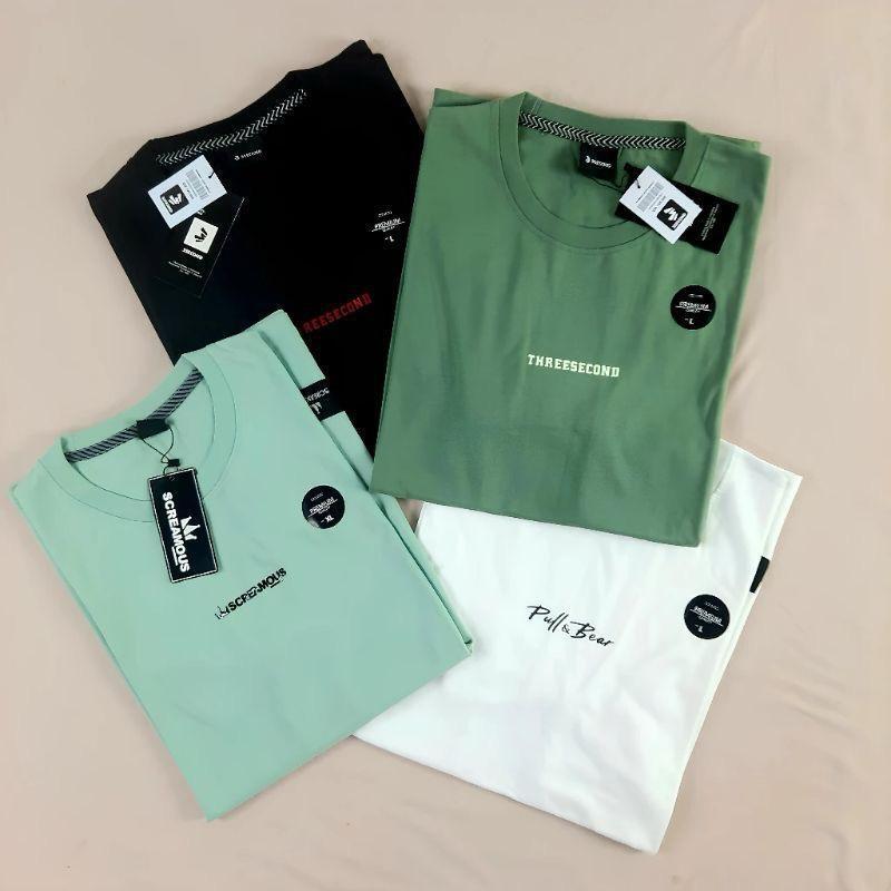 PROMO!!! Paket 4 PC 100RB Kaos Mix Brand Matahari Kaos Pria