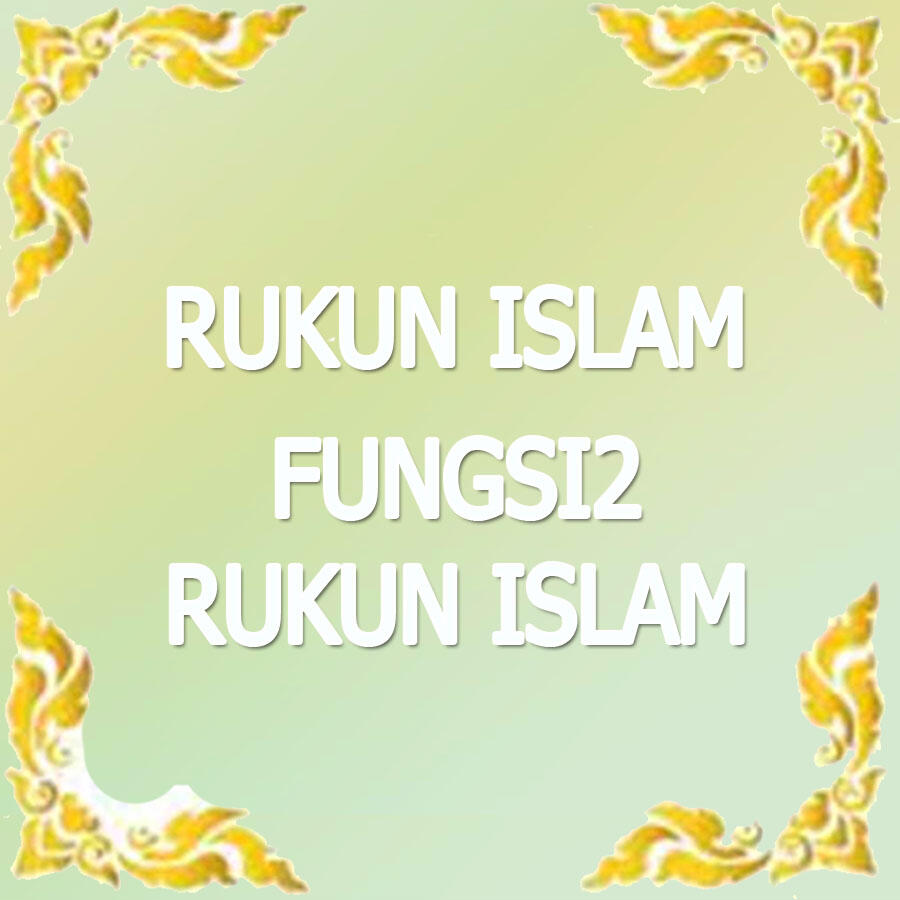 (Muhasabah) Rukun Islam : The Functions for Small Scale People upto A Civilization