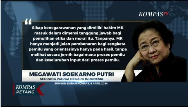 Tulisan Megawati di Harian Kompas, Singgung Jokowi, Pilpres, &amp; Hakim MK
