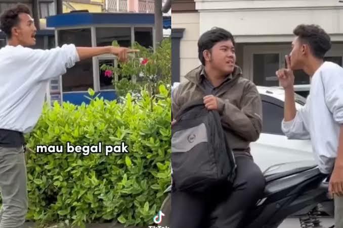 Konten Kreator Parah! Prank Tuduh Driver Ojol sebagai Begal, Habis Itu Minta Maaf 