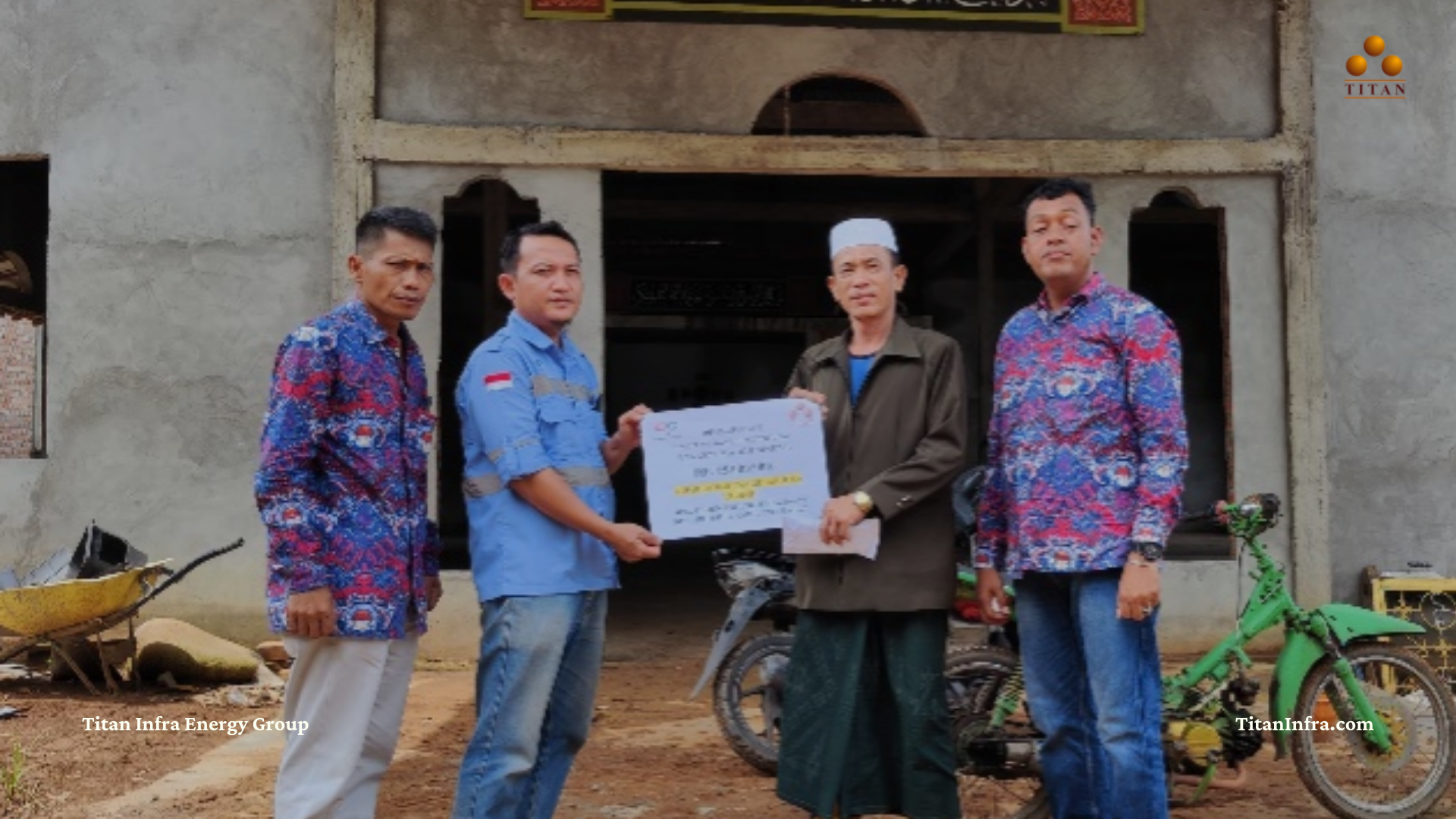 Partisipasi Keagamaan Titan Group, PT Banjarsari Pribumi Bantu Pembangunan Pesantren