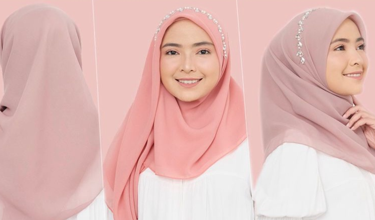 JILBAB BELLA PAYET SEGI EMPAT PAYET PASHMINA PAYET
