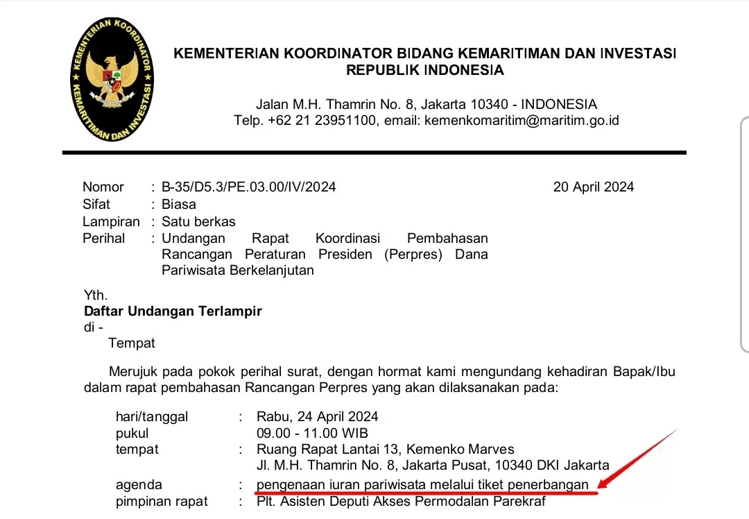 Pemerintah Rencanakan Tarik Iuran Pariwisata Lewat Tiket Pesawat