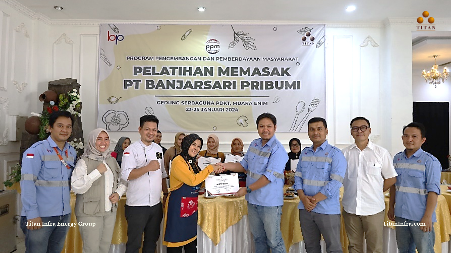 Pelatihan Memasak oleh PT Banjarsari Pribumi (Titan Infra Energy Group)