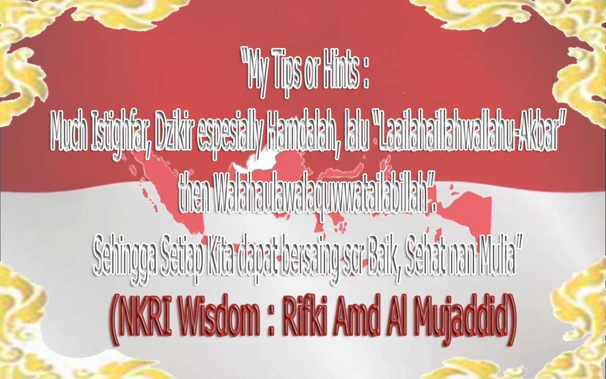 (Restorasi Nasionalisme) Artikel Pamungkas untuk NKRI based on My Lifetime 