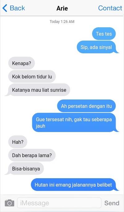 Tersesat || Cerpen Chat History Thriller