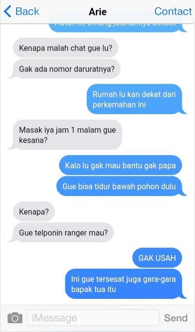 Tersesat || Cerpen Chat History Thriller