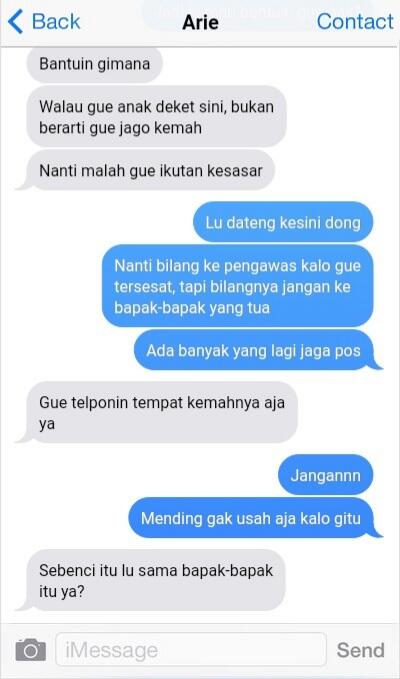 Tersesat || Cerpen Chat History Thriller