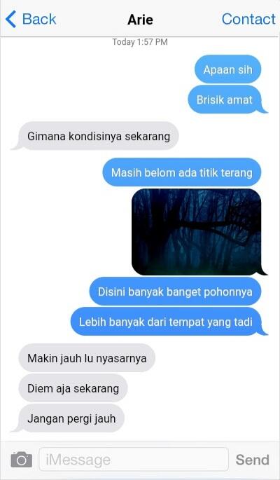 Tersesat || Cerpen Chat History Thriller