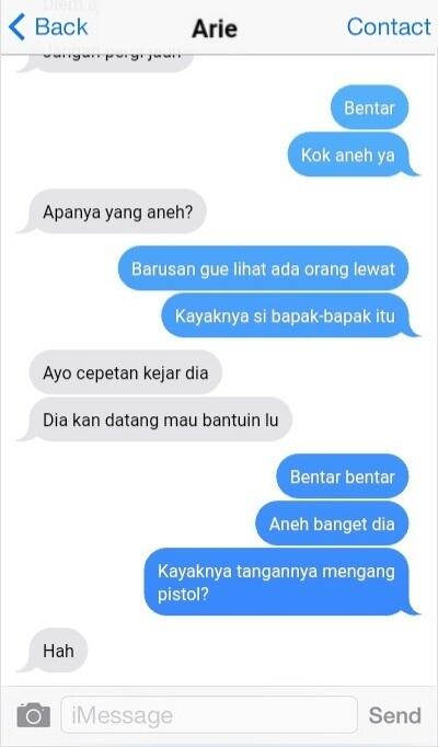 Tersesat || Cerpen Chat History Thriller