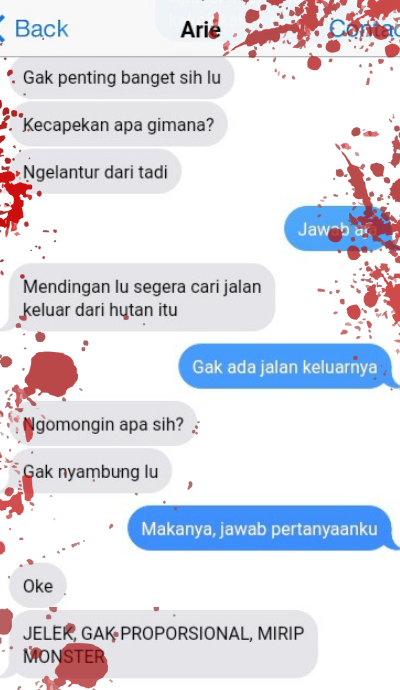 Tersesat || Cerpen Chat History Thriller