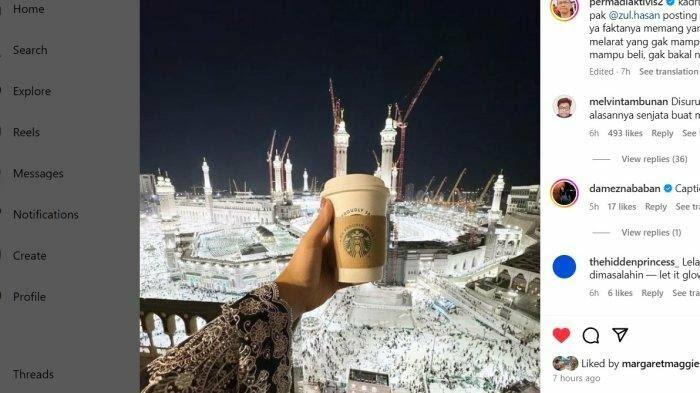 Unggah Foto Minuman Pro-Israel di Depan Kab'ah, Zita Anjani Dihujat Netizen!