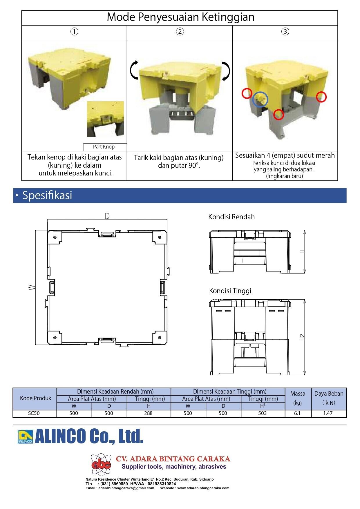 STEP CUBE Alinco Co., Ltd Japan