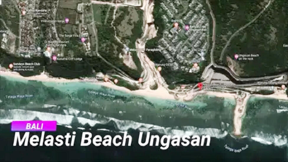 Jual Tanah di Ungasan Bali Luas 56.850 m2 Dekat Pantai Melasti