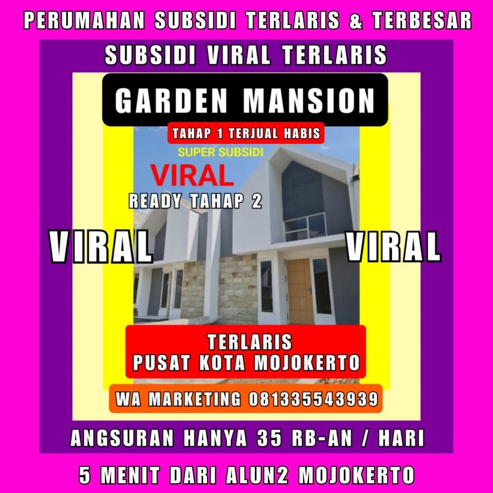 Perumahan Mojokerto Subsidi Terlaris Viral Garden Mansion