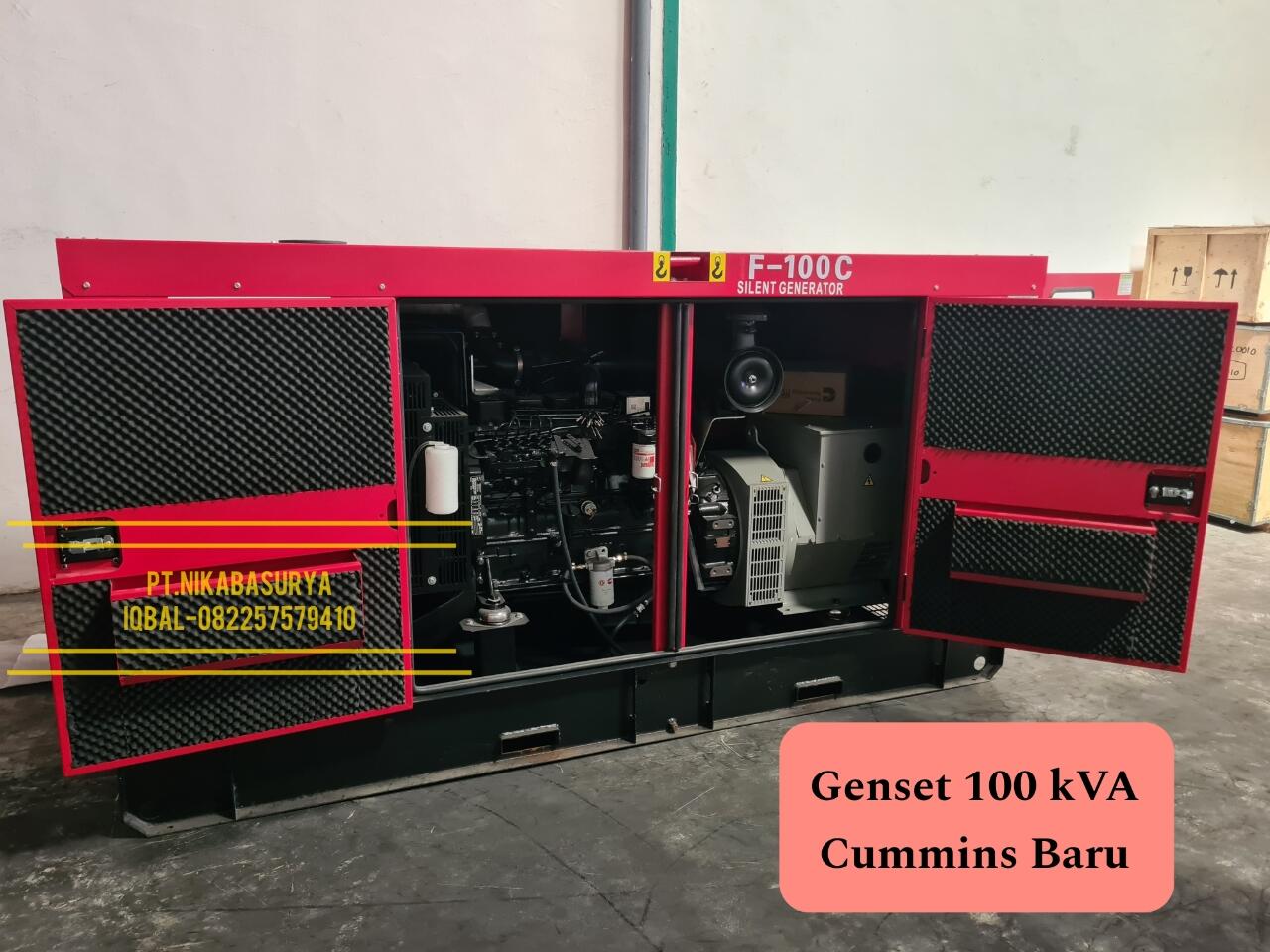 Genset 100 Kva Cummins Silent Baru Buikt Up