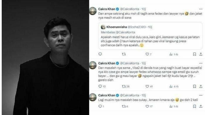 Cakra Khan Curhat, Beli Jaket 6 Juta Harus Tebus 21 Juta Adi Bea Cukai! Wajarkah?