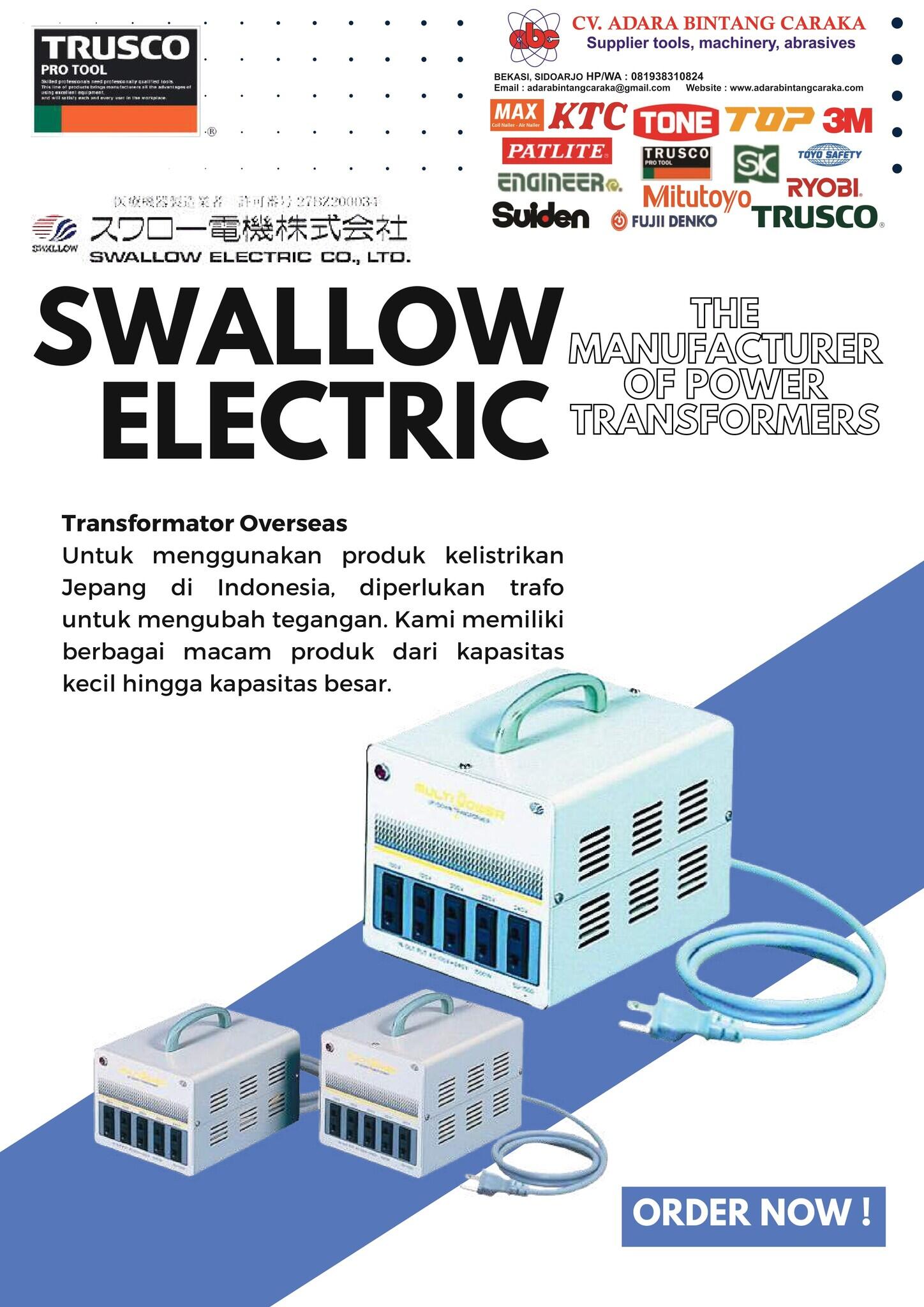 SWALLOW ELECTRIC dari Swallow Electric Co., Ltd Japan