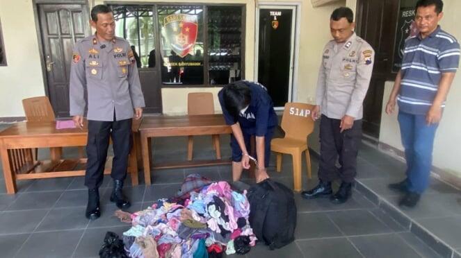 Ngeri! Tak Punya Duit buat Open BO, Pedagang Siomay di Semarang Curi 675 Celana Dalam