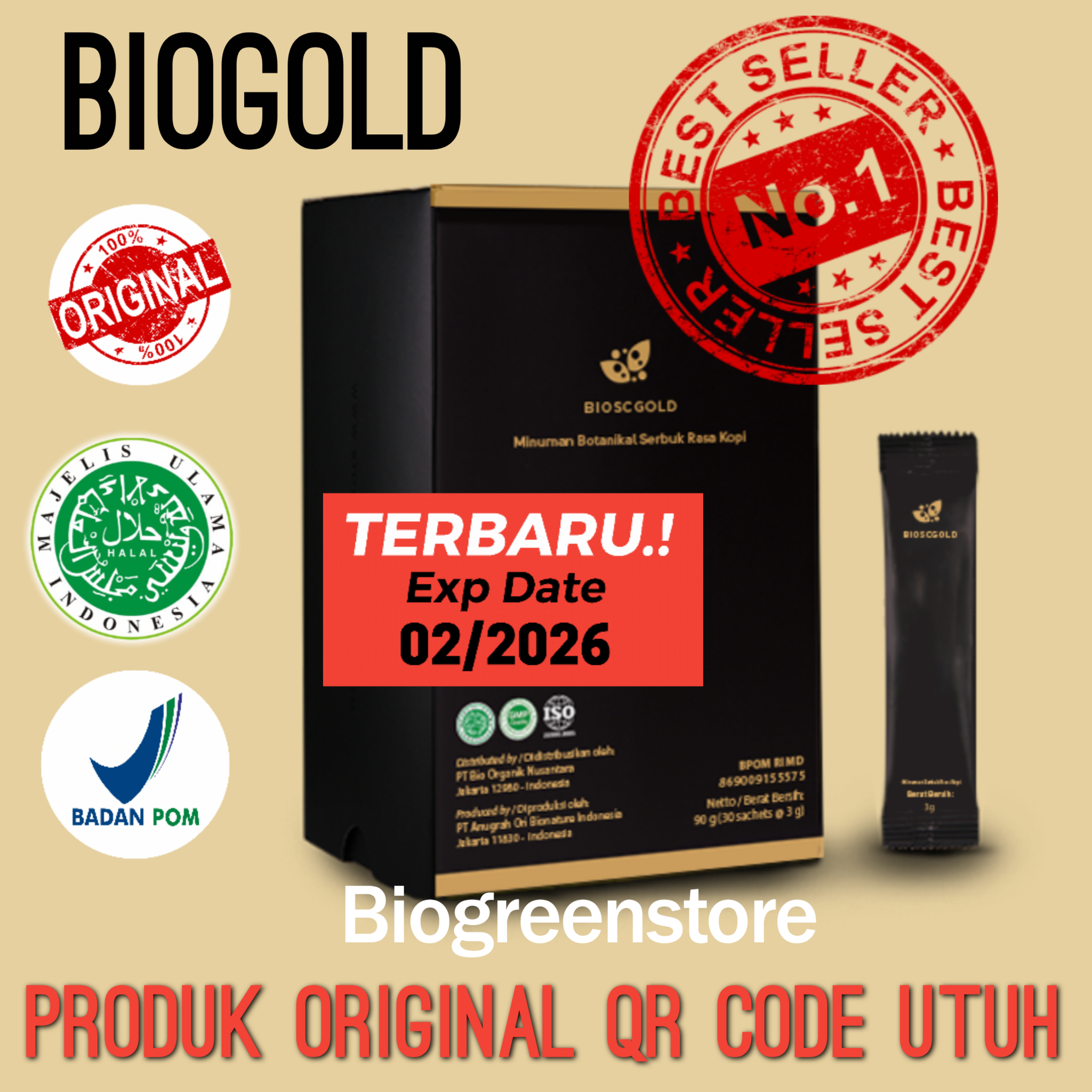 Biogold Bio Stemcell Gold Original Rekomendasi Herbal Kuat Pria Rekomendasi Dokter