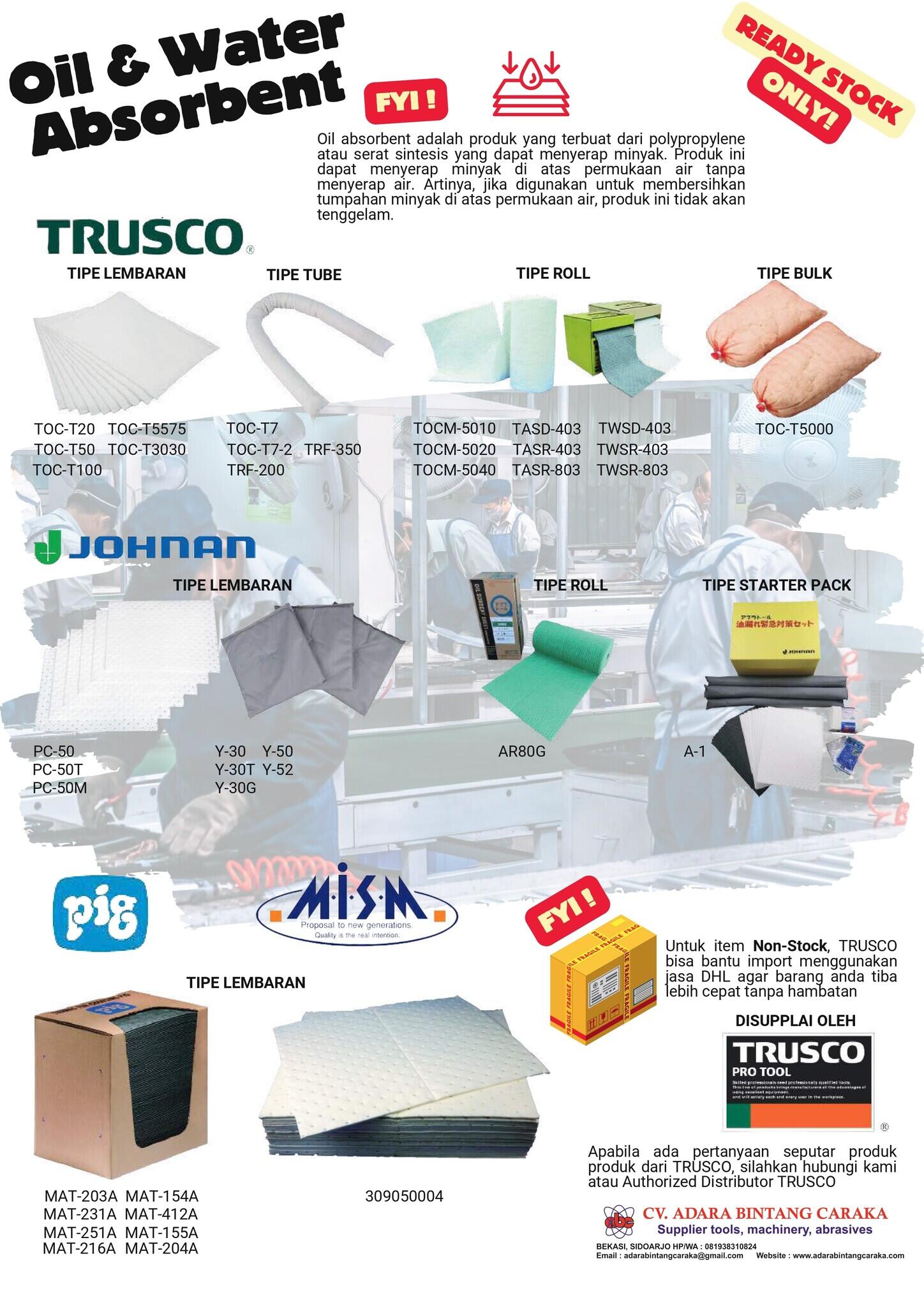 Oil &amp; Water Absorbent 