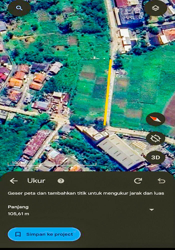 Dijual Tanah 39.000 m2 di Sukarami Palembang Dekat Stasiun LRT Punti Kayu