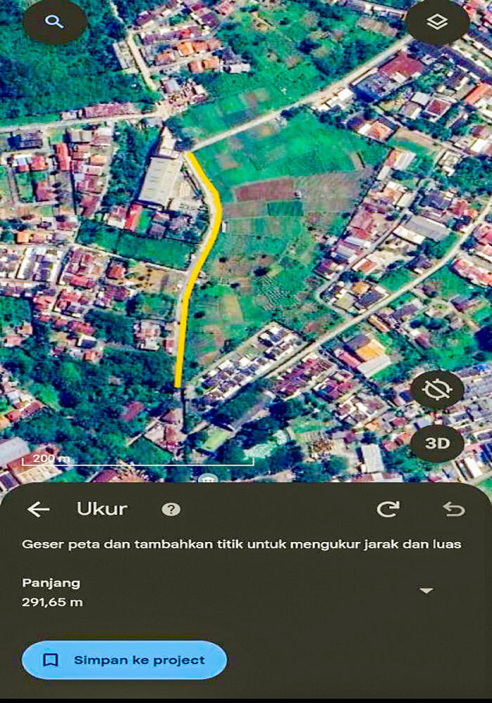 Dijual Tanah 39.000 m2 di Sukarami Palembang Dekat Stasiun LRT Punti Kayu