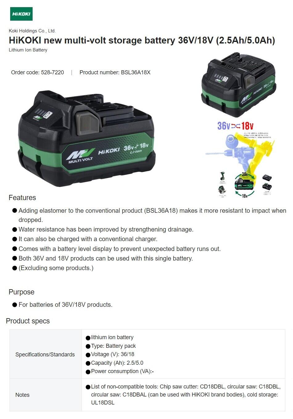 HIKOKI dari Koki Holdings Co., Ltd Japan