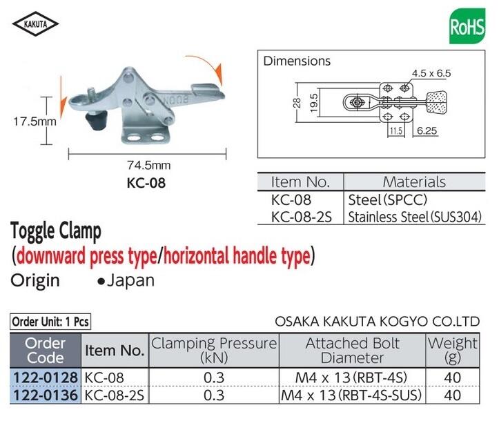 KAKUTA Toggle Clamp dari Osaka Kakuta Kogyo Co., Ltd Japan.