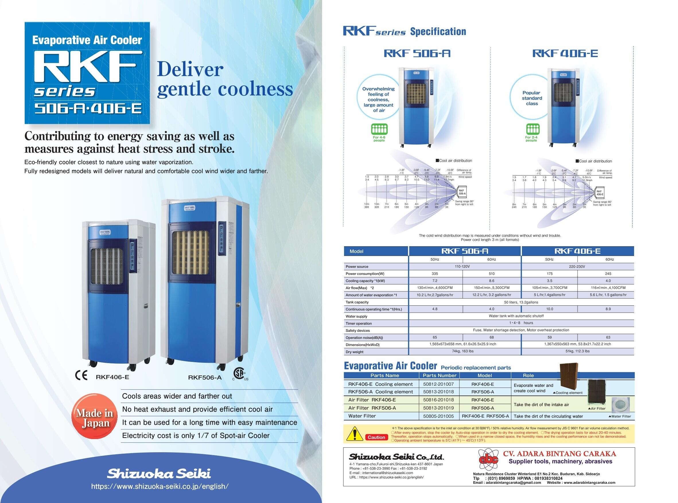 Shizuoka Evaporative Air Cooler RKF406-E