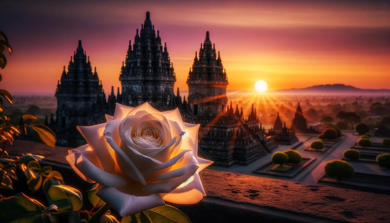 Bunga Kenangan di Tepi Candi