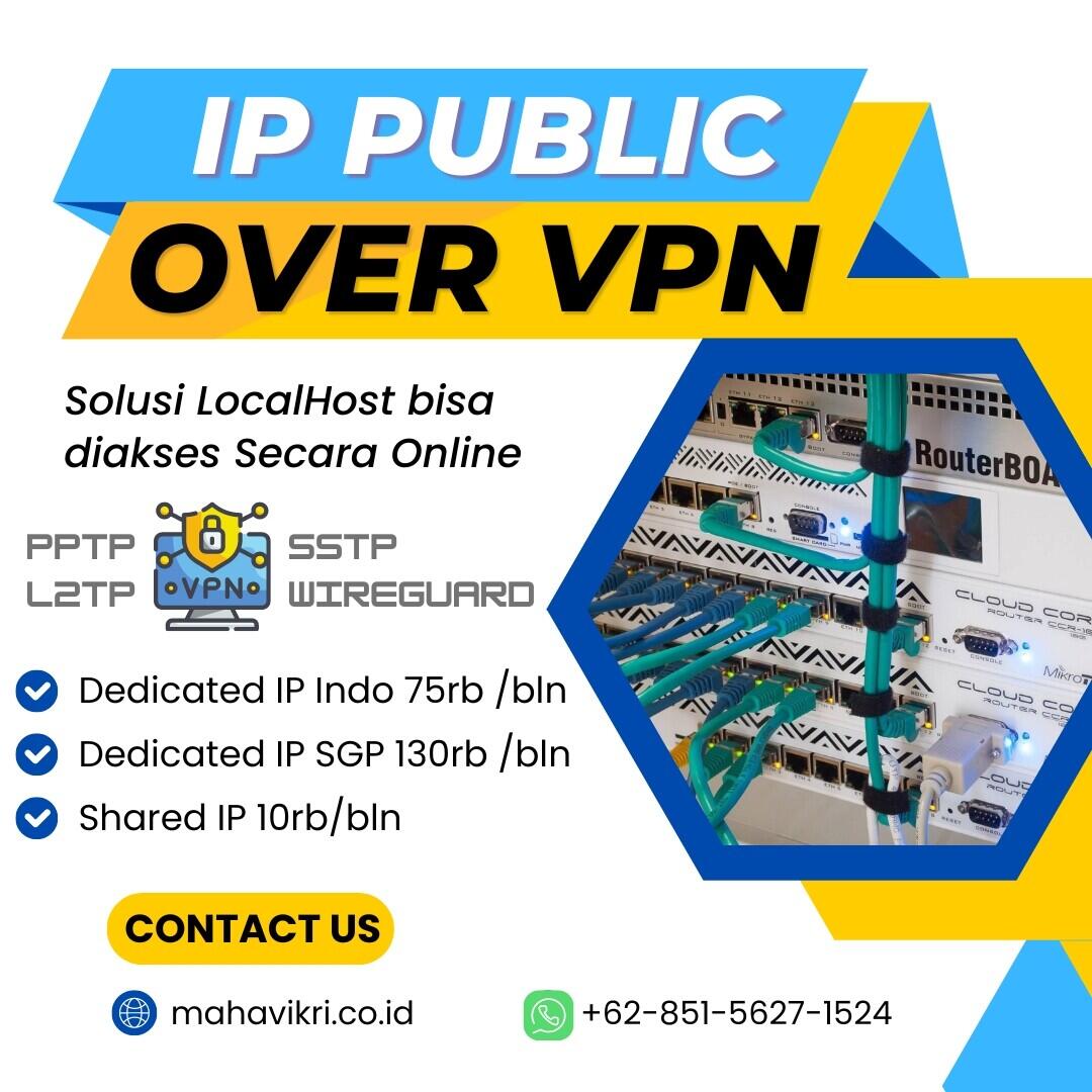 Sewa Dedicated IPv4 Indonesia Murah Over VPN