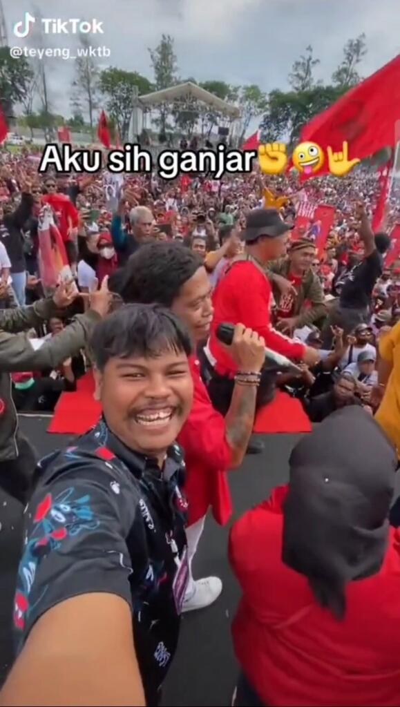 Akun IG Teyeng Wakatobi , Video Lawas di Acara Kampanye Ganjar Tuai Komentar Netizen