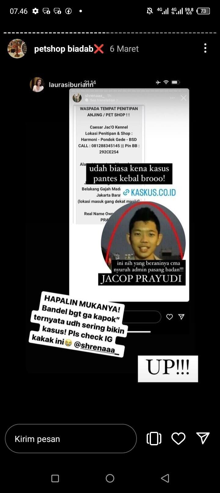 Penipu Jacob Prayudi owner Caesar jaco