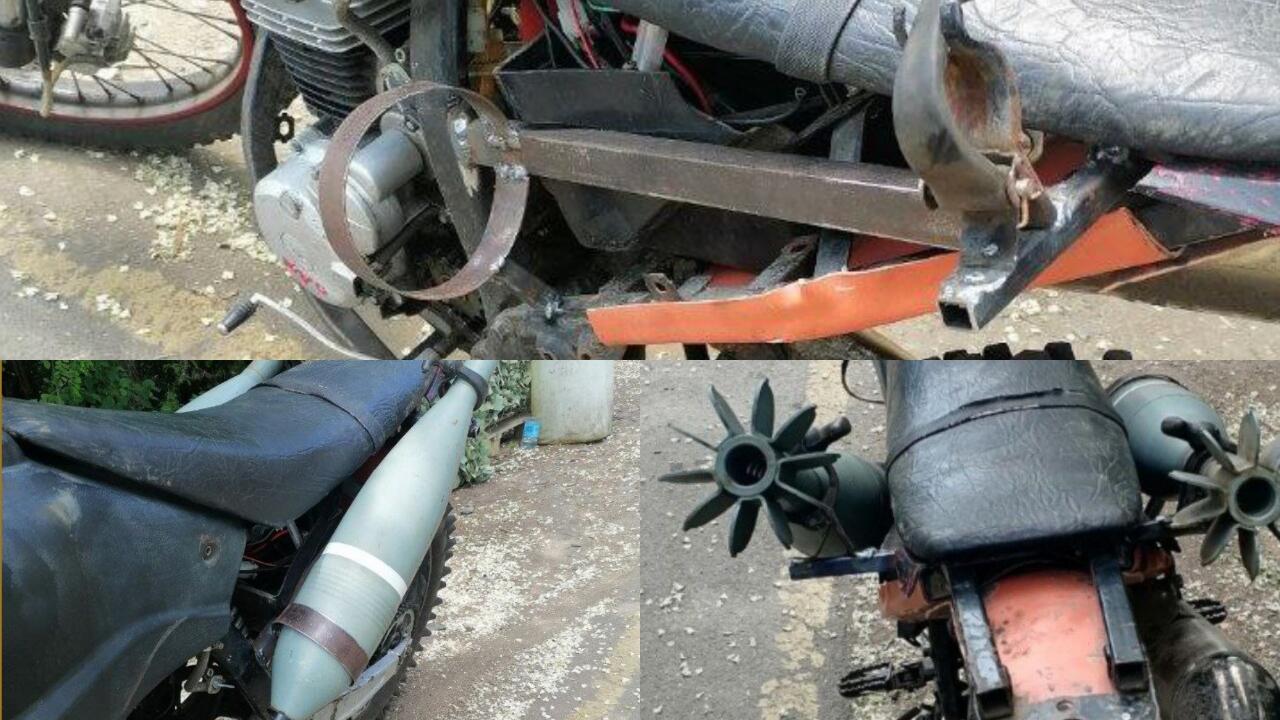 Ide Kreatif ala Pasukan Rusia, Pakai Sepeda Motor Trail Untuk Antar Paket Amunisi