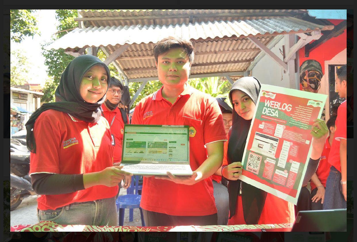 INOVASI MAHASISWA KKN NR3 UNTAG SURABAYA DALAM MEMBUAT WEBBLOG PROFILE DESA