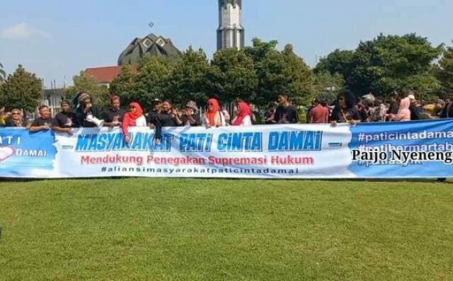 Kasihan, Padahal Ndak Tau Apa-apa: Akibat Tudingan, Warga Pati Gelar Aksi Cinta Damai