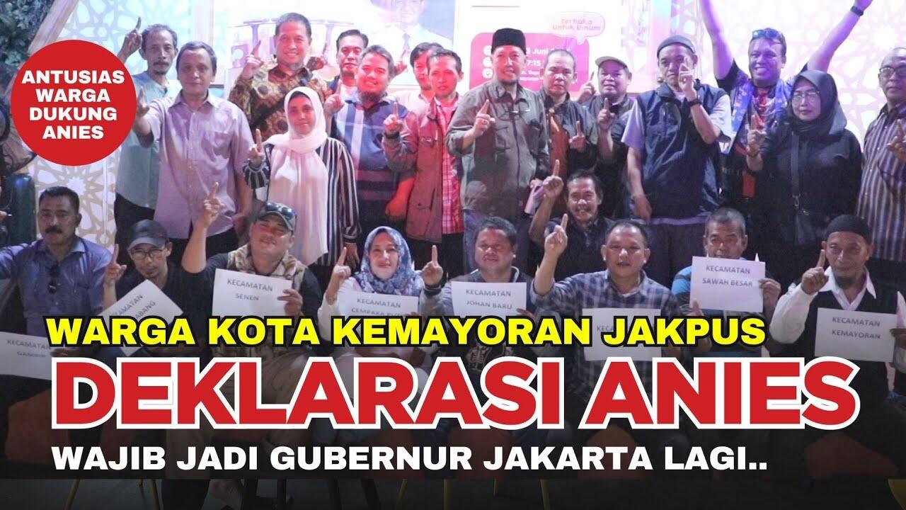 Warga Kemayoran Jakarta Pusat Minta Anies Kembali Pimpin Jakarta 2024-2029