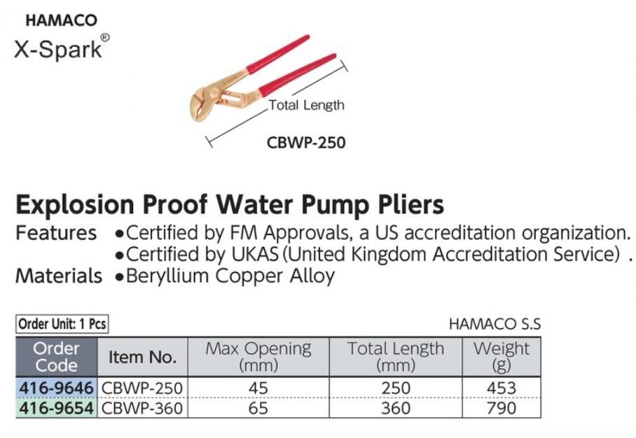 Tools Explosion Proof (Non Sparking) X-Spark Hamaco
