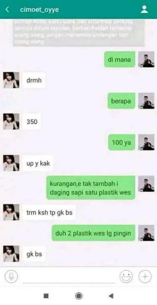 KUMPULAN CHAT OPEN B0 NGAKAK 😅😂🤣