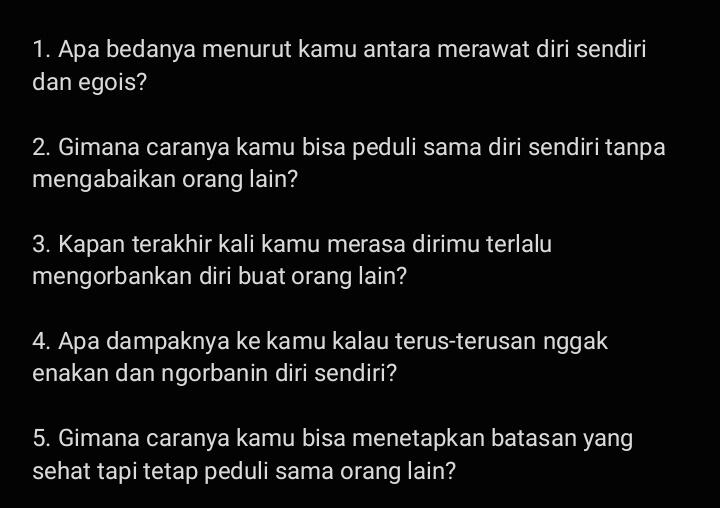 Menghadapi Rasa Nggak Enakan