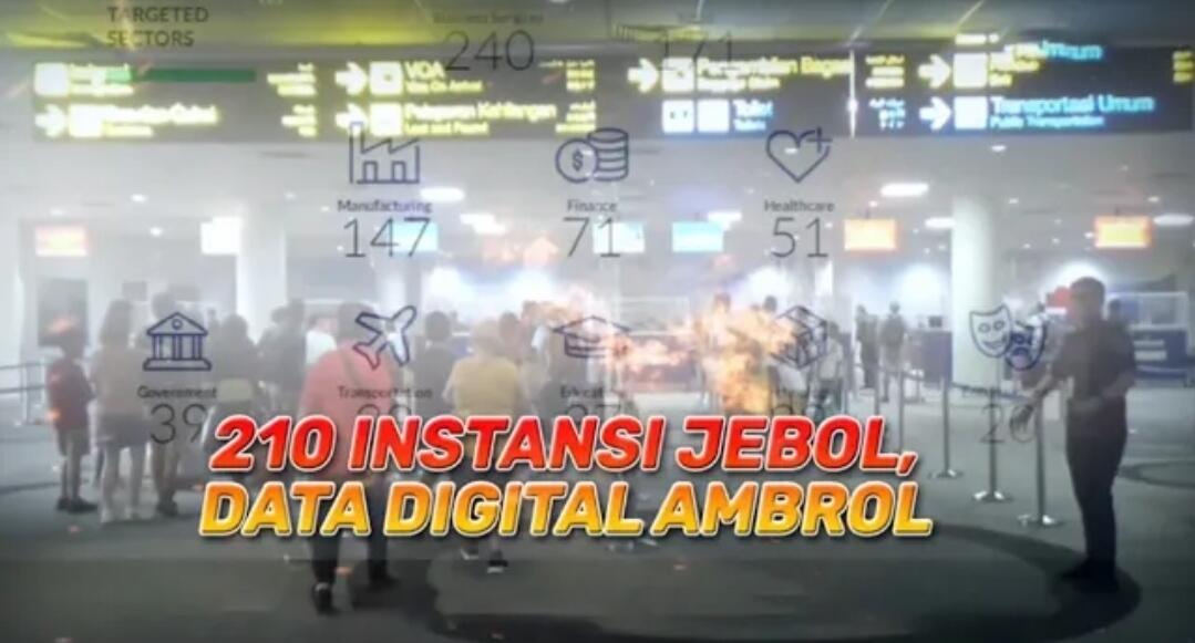 210 Instansi Jebol, Data Digital Ambrol