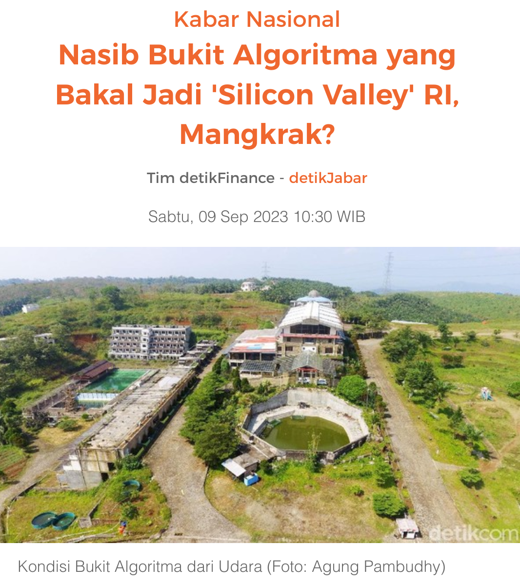 Mangkrak, BUMN Terancam Dibubarkan, Salah Satunya Kontraktor Bukit Algoritma