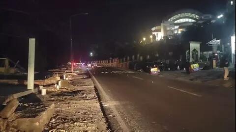 PKL di Puncak Diusir, Kawasan Masjid Atta'Awun Sunyi