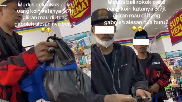 Waduh! Pria PP Beli Rokok Pakai Uang Koin Rp3,7 Juta, Tapi Kasir Nggak Boleh Ngitung?