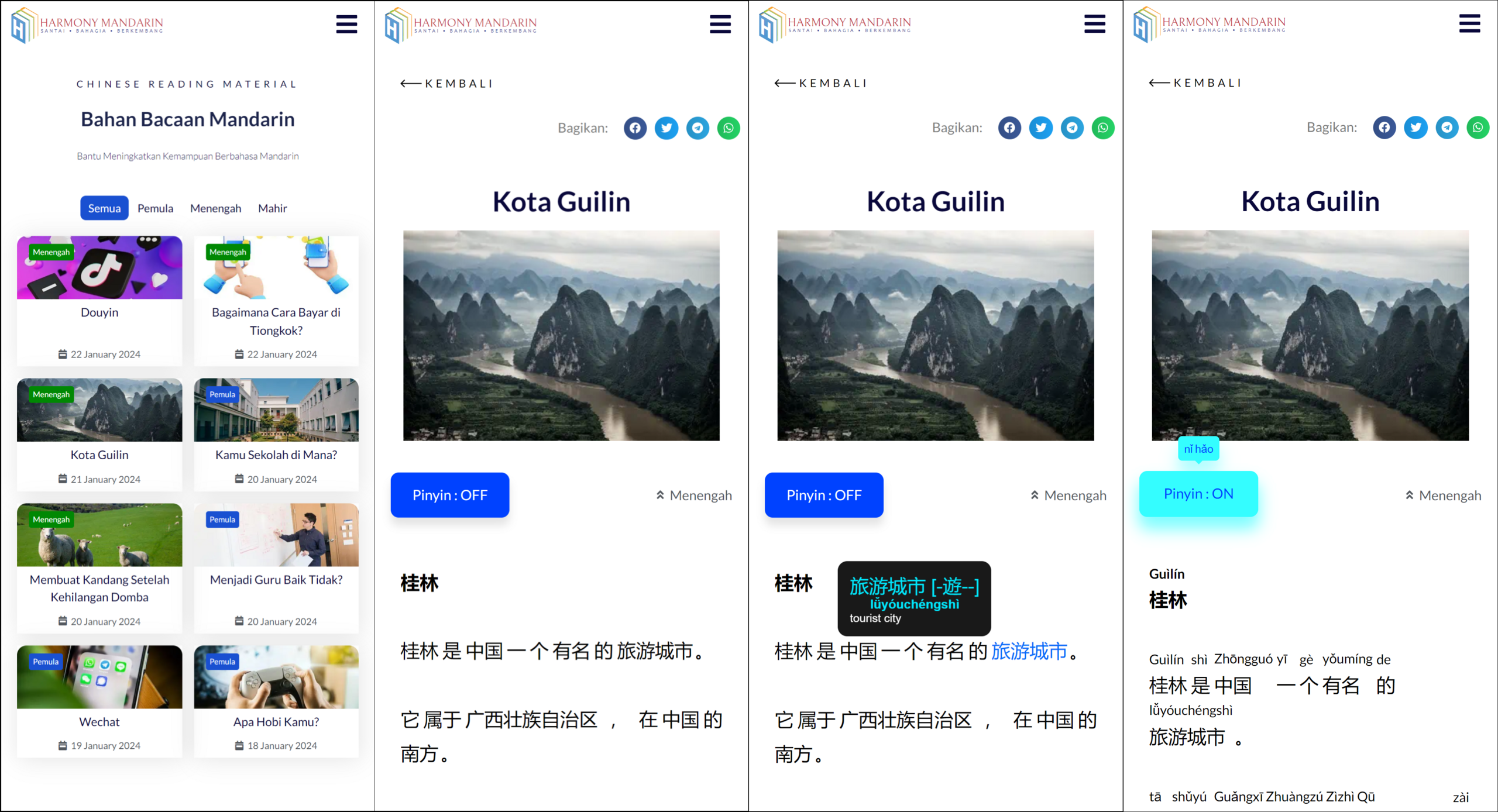 Harmony Mandarin - Solusi Belajar Mandarin Tanpa Terikat Jadwal Les