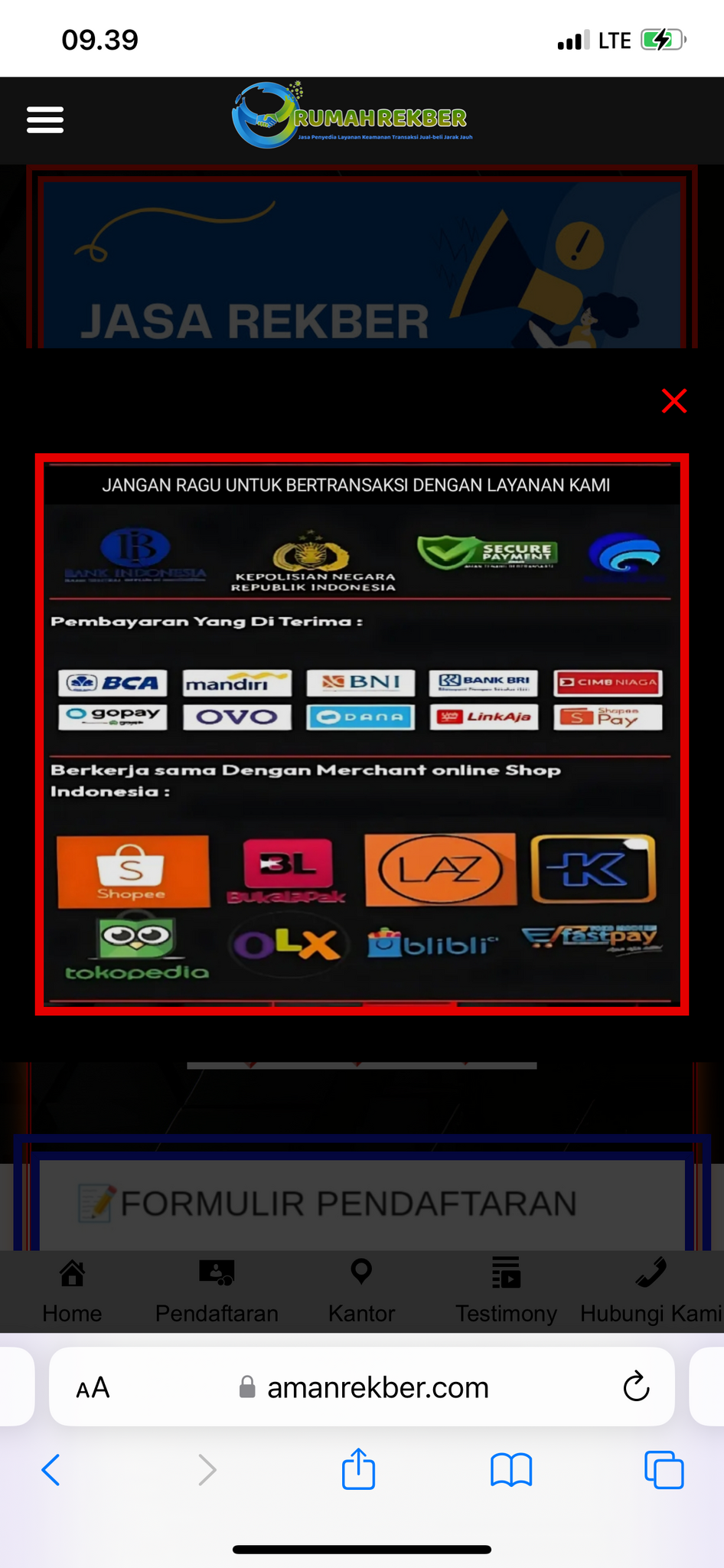 PENIPUAN AKUN REKBER AMAN REKBER ATAU AMANREKBER.cok