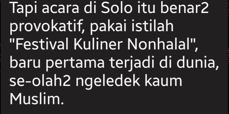 Festival Kuliner Non Halal di Solo Paragon Mall Diprotes Ormas, Dianggap Terlalu V
