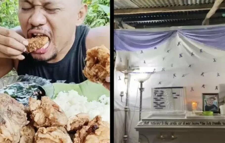 Jadikan Pelajaran! Mukbang Ayam Goreng Berlebihan, Konten Kreator Ini Tewas!