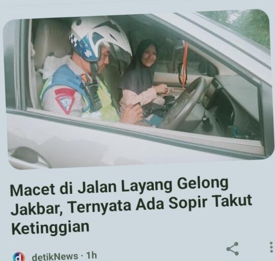 Kocak, Supir Takut Ketinggian Bikin Macet Panjang, Kok Bisa Punya SIM?